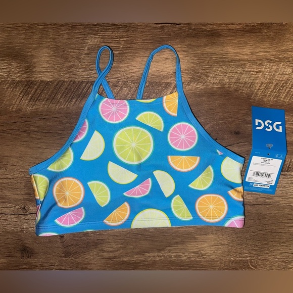 DSG Other - DSG girls strapped halter swim top size Large